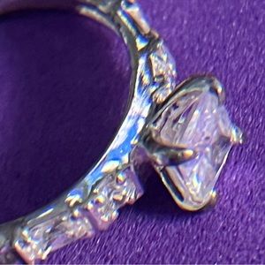 Macy's Sterling Silver Cubic Zirconia Ladies Ring - NWT